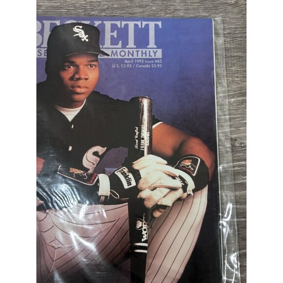 Beckett Baseball Card Monthly April 1992 #85 Frank Thomas Cover Paperback - Picture 4 of 6